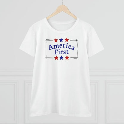 Women's America First Tee - The Right Side Prints