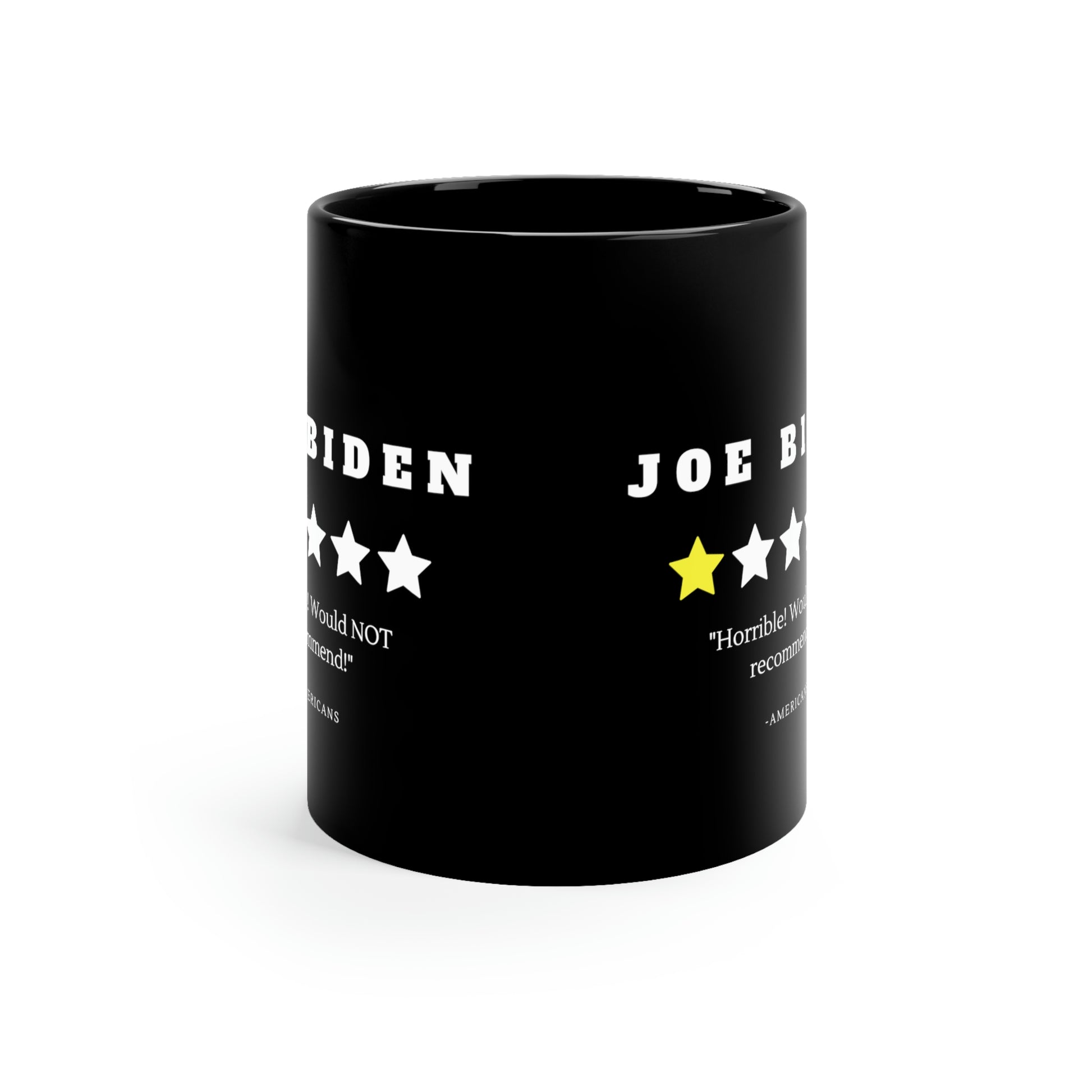 Joe Biden reviews 11oz Black Mug - The Right Side Prints