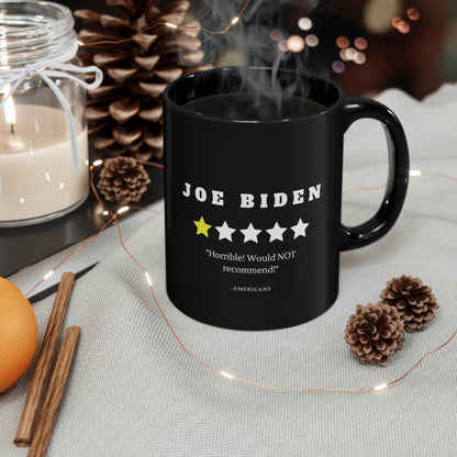 Joe Biden reviews 11oz Black Mug - The Right Side Prints