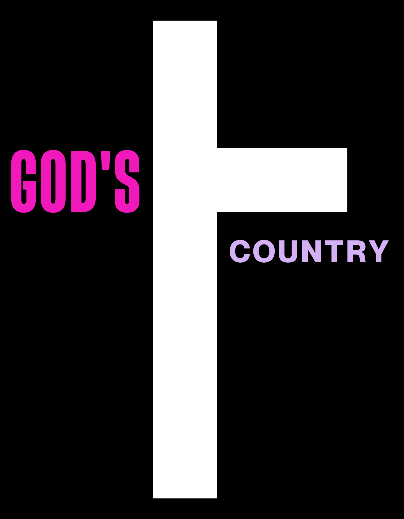 God's Country Cross Unisex Hoodie - The Right Side Prints