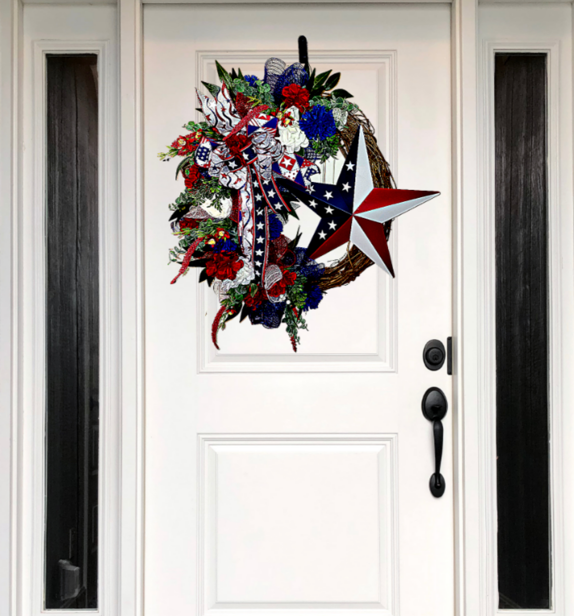 Patriotic Wreath With Star - The Right Side Prints