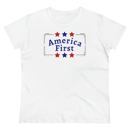 Women's America First Tee - The Right Side Prints