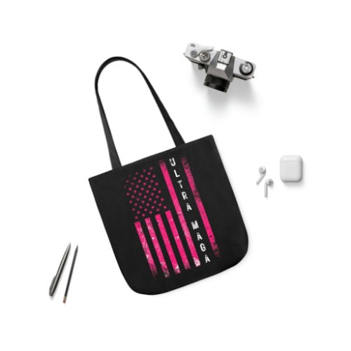 Ultra MAGA pink and black tote