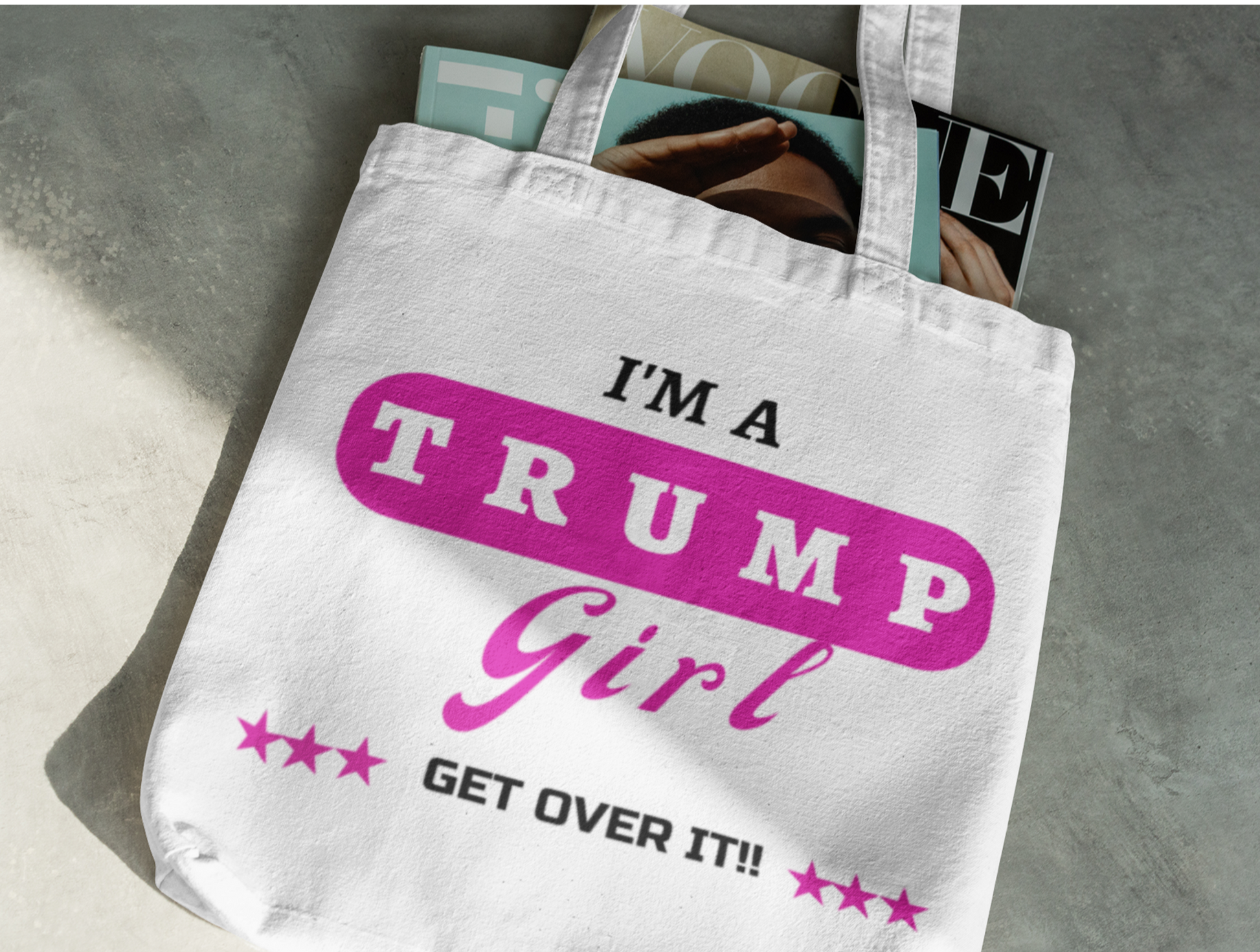 Trump Girl Tote Bag - The Right Side Prints