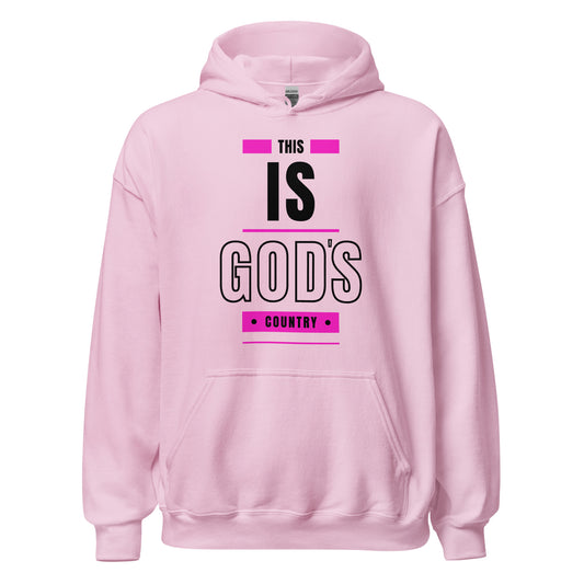 Pink God's Country Unisex Hoodie - The Right Side Prints