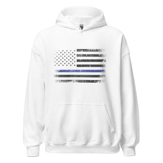 Thin Blue Line Hoodie - The Right Side Prints